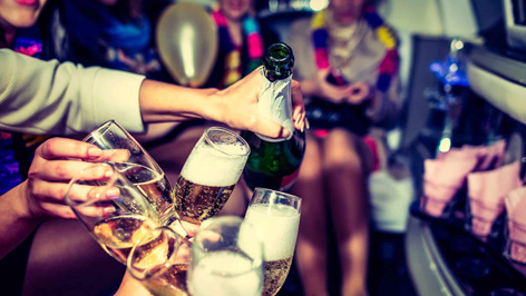 The Woodlands Bachelorette Limo Party Bus